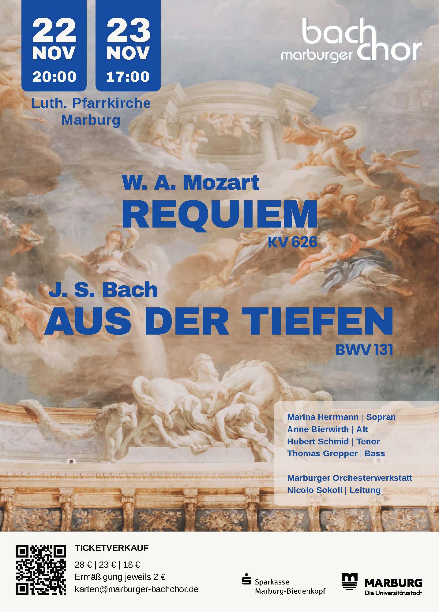 Der Marburger Bachchor probt in der Elisabethkirche